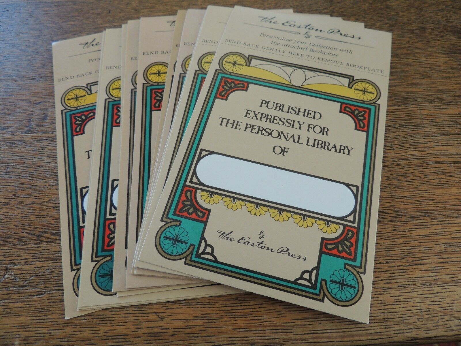 20 Easton Press Bookplates Published Expressly For The Personal Library Of