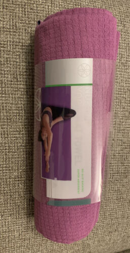 New!! Gaiam Yoga Purple No Slip Full Size Mat Towel 24" X 68"