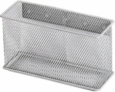 Ybmhome Wire Mesh Magnetic Storage Basket, Container, Silver 2305  Large