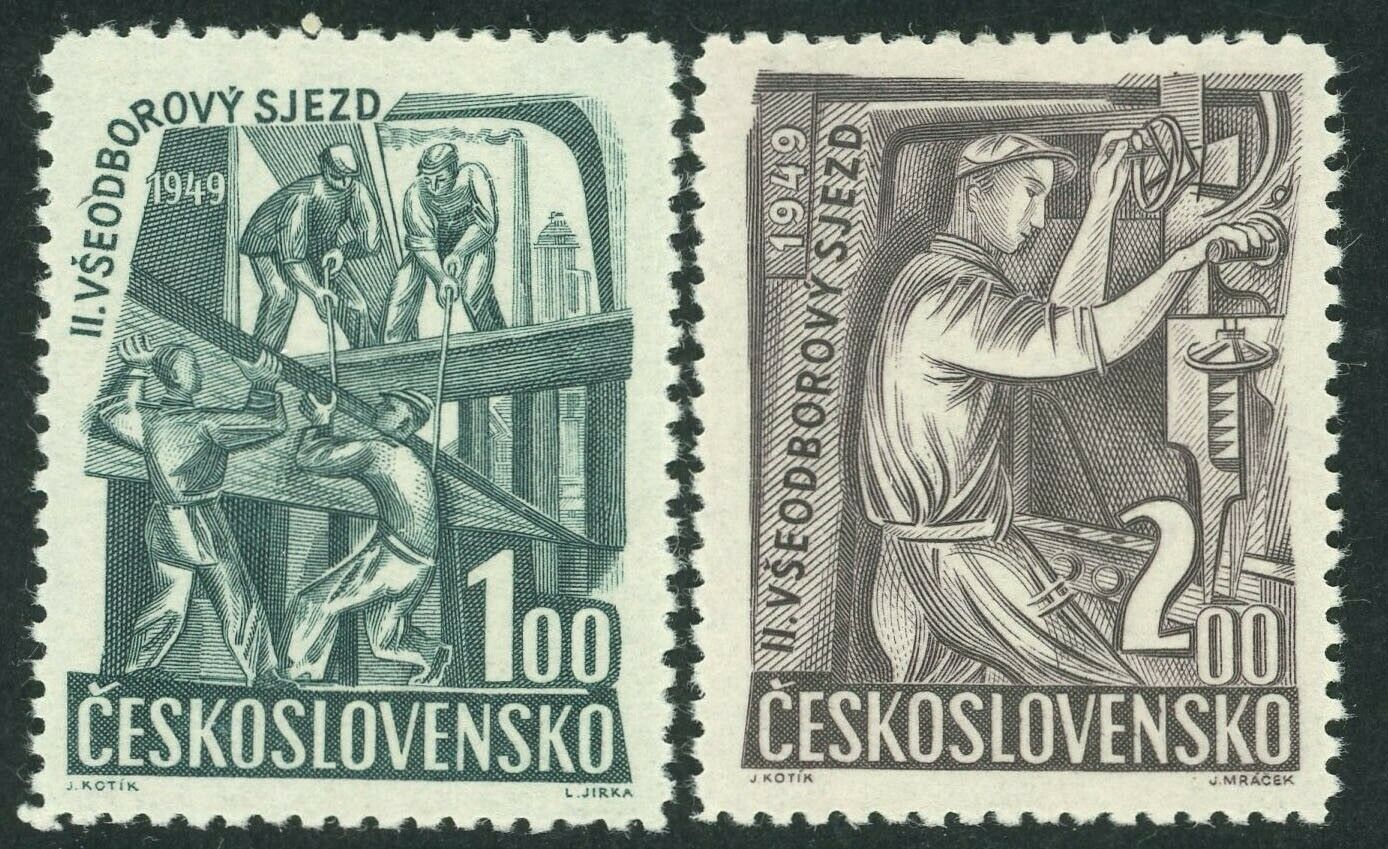 Stamps Czechoslovakia, Scott # 397-398 Mint Nh