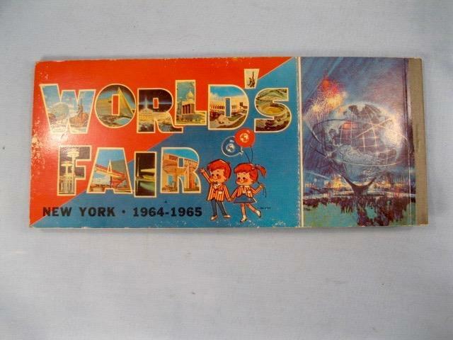 Worlds Fair New York 1964 1965 Postcard Book Incomplete Color Reproductions (O)