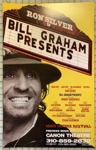 Canon Theatre Poster “bill Graham Presents” W/ Ron Silver, Beverly Hills 2000