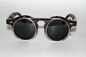 New 90's Vintage Style John Lennon Black Lenses Tortoise Frame Unisex Sunglasses