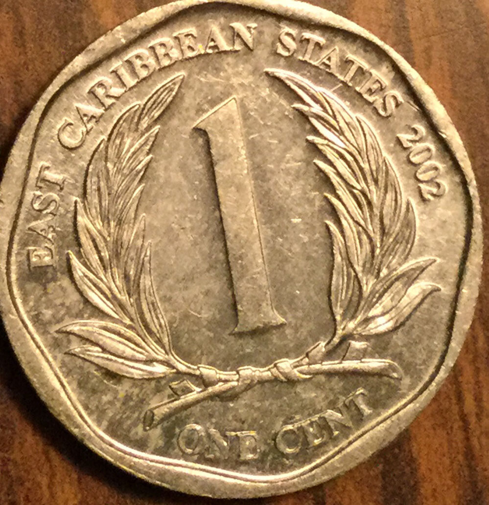 2002 EAST CARIBBEAN STATES 1 CENT COIN