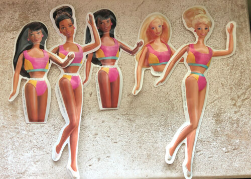 Barbie 1997 Wilton Cake Toppers Birthday Party Decor Lot Blonde And Black Hair