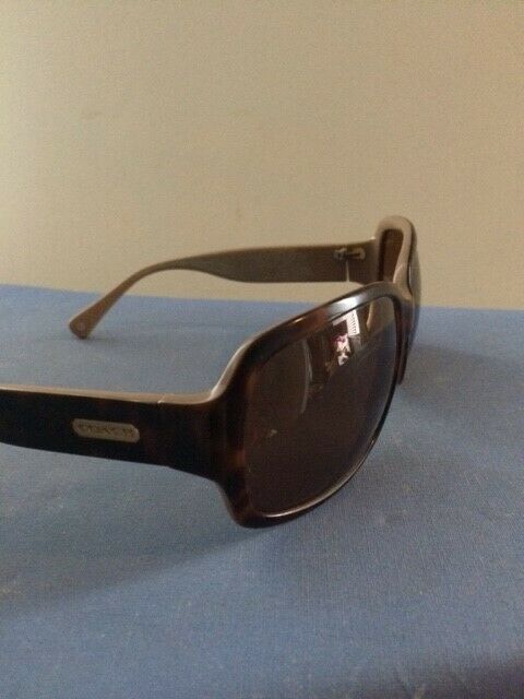 Coach, Used, Sunglasses,rectangle,tortoise Frame,original Holder,from Nordstrom