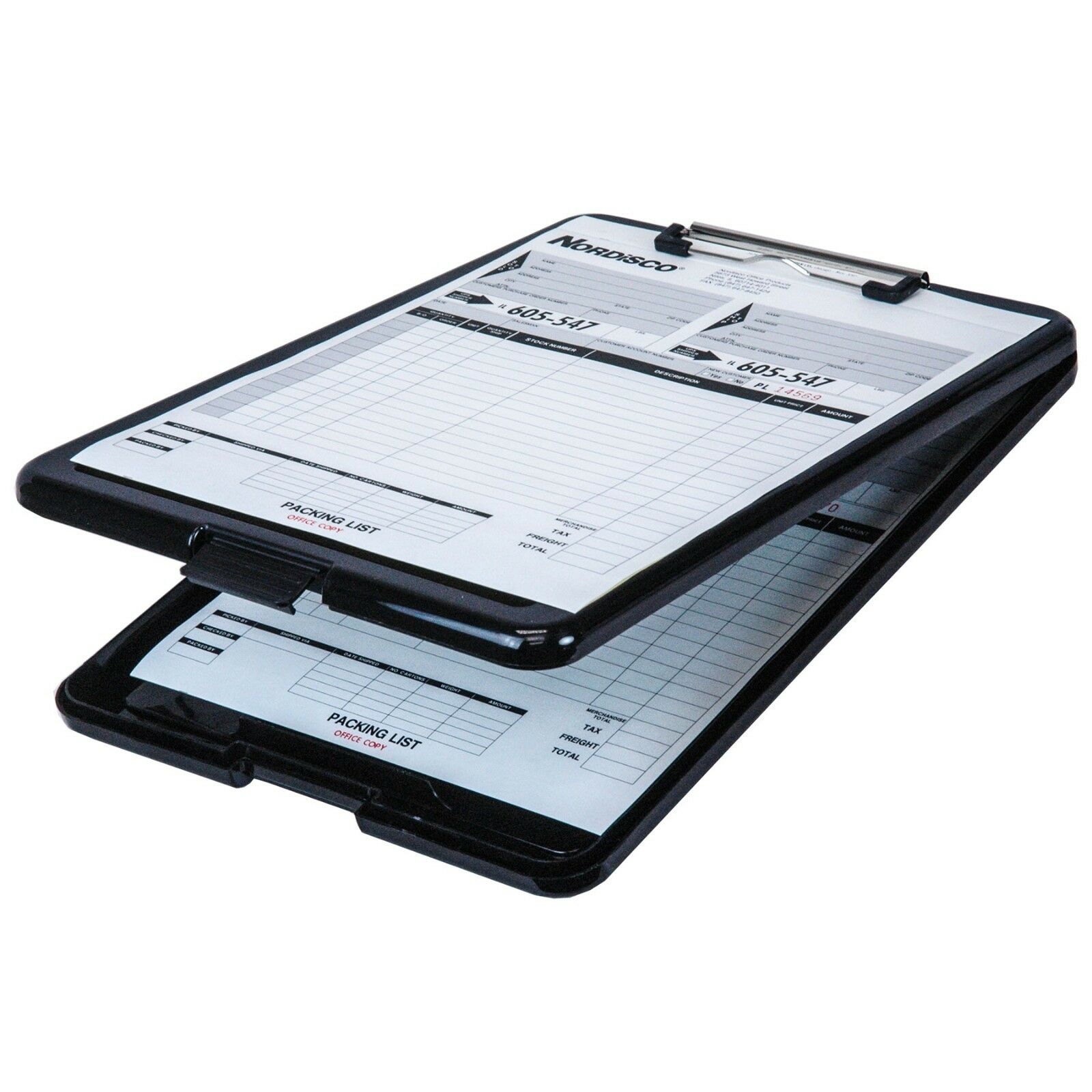 Business Source 37513 Clipboard With Storage, Black Plastic, 13-3/8 X 9-1/2"