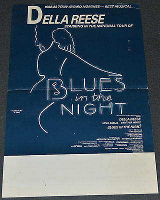 Blues In The Night 1982 Orig. 14x22 Theater Poster! Della Reese Broadway Musical