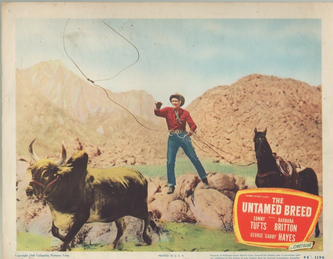 The Untamed Breed 1948 11x14 Lobby Card #6