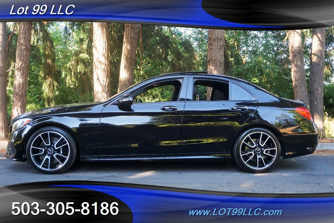 2017 Mercedes-benz C-class Amg C 43 Sedan Only 49k Heated Leather Pano Roof