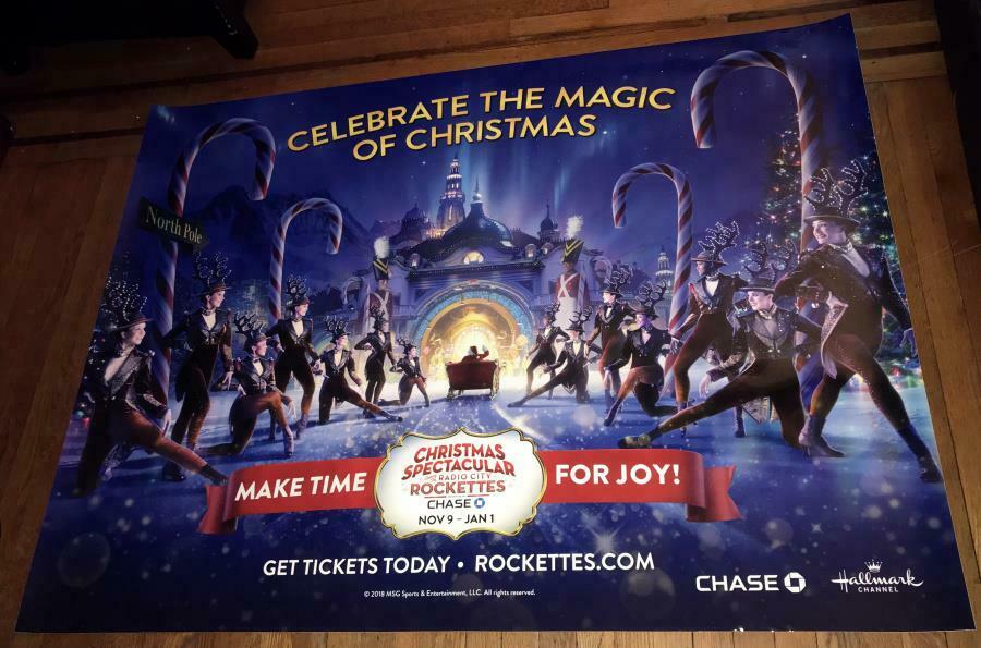 Radio City Music Hall Rockettes 5ft Subway Poster #1 2018 Christmas Spectacular