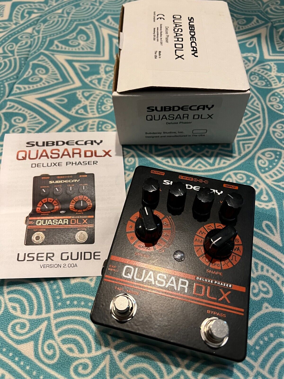Subdecay Quasar Dlx Ii Deluxe Phaser Analog Phase Shifter Lfo Shapes, Tap & Expr