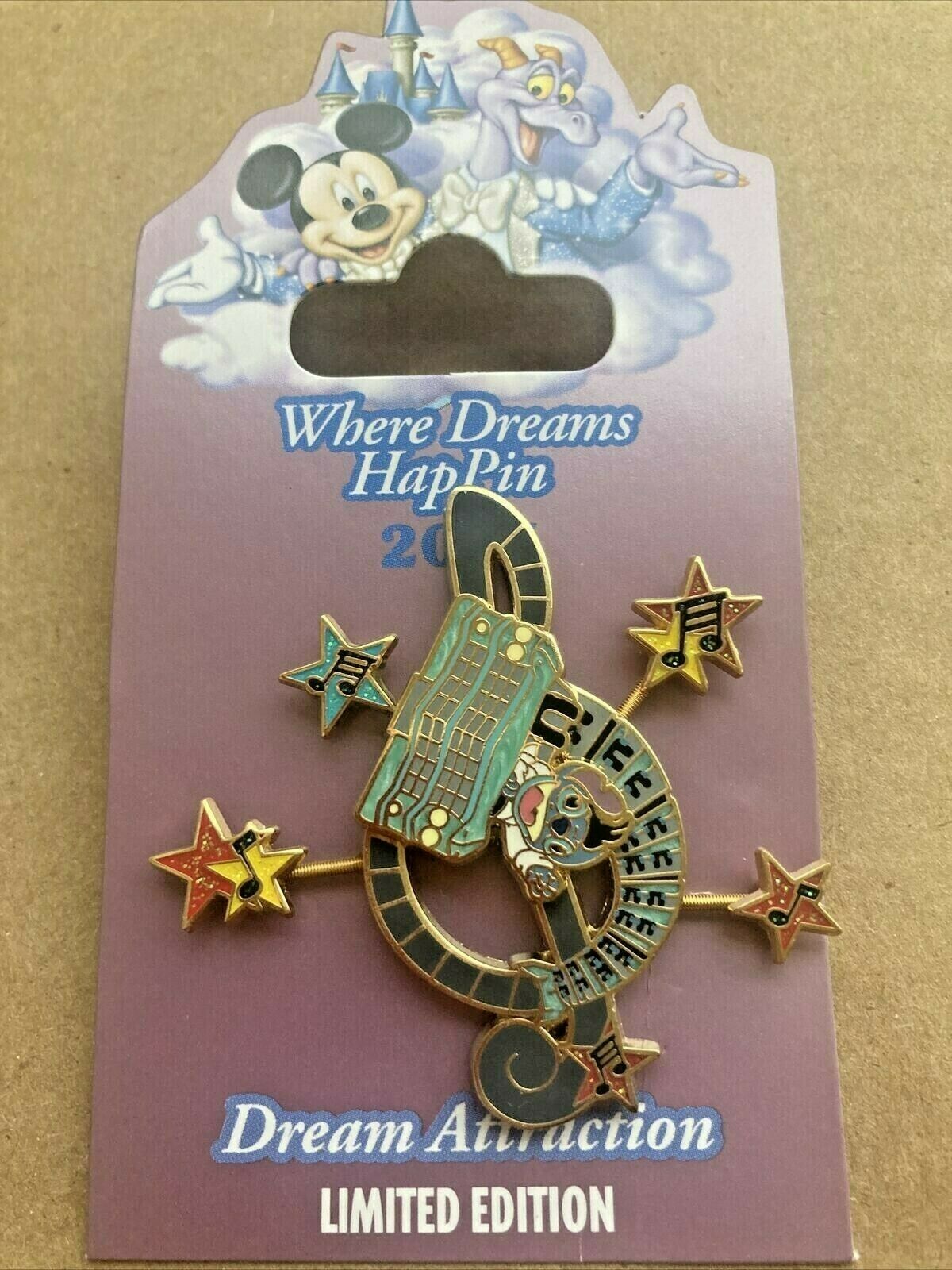 Where Dreams Happin Disney Pin Stitch's Rock N' Roller Coaster
