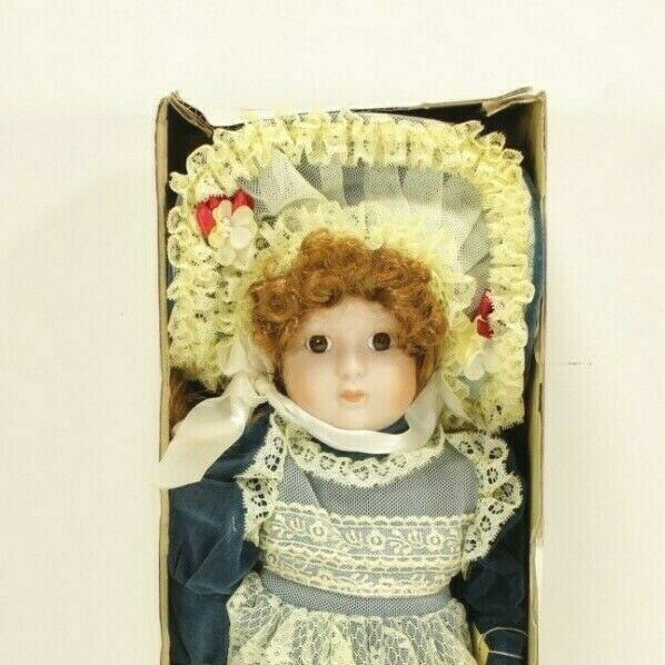 Vintage Seymour Mann Porcelain Victorian Girl Doll 15"