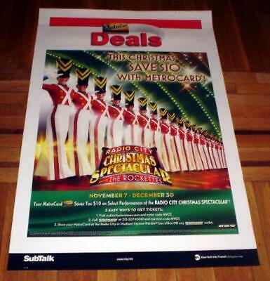 Radio City Music Hall Rockettes Soldiers Subway Poster