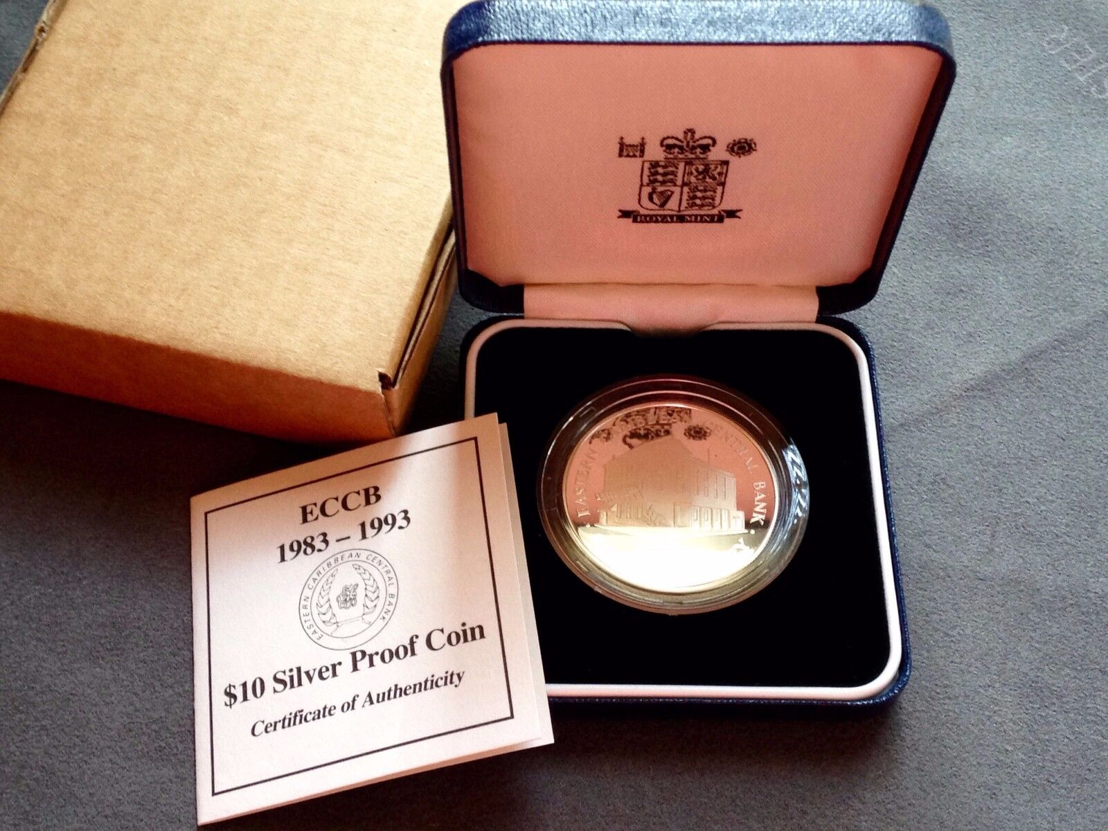 Eastern East Caribbean States $10 Dollar Silver Commemorative Coin 1993 - Proof