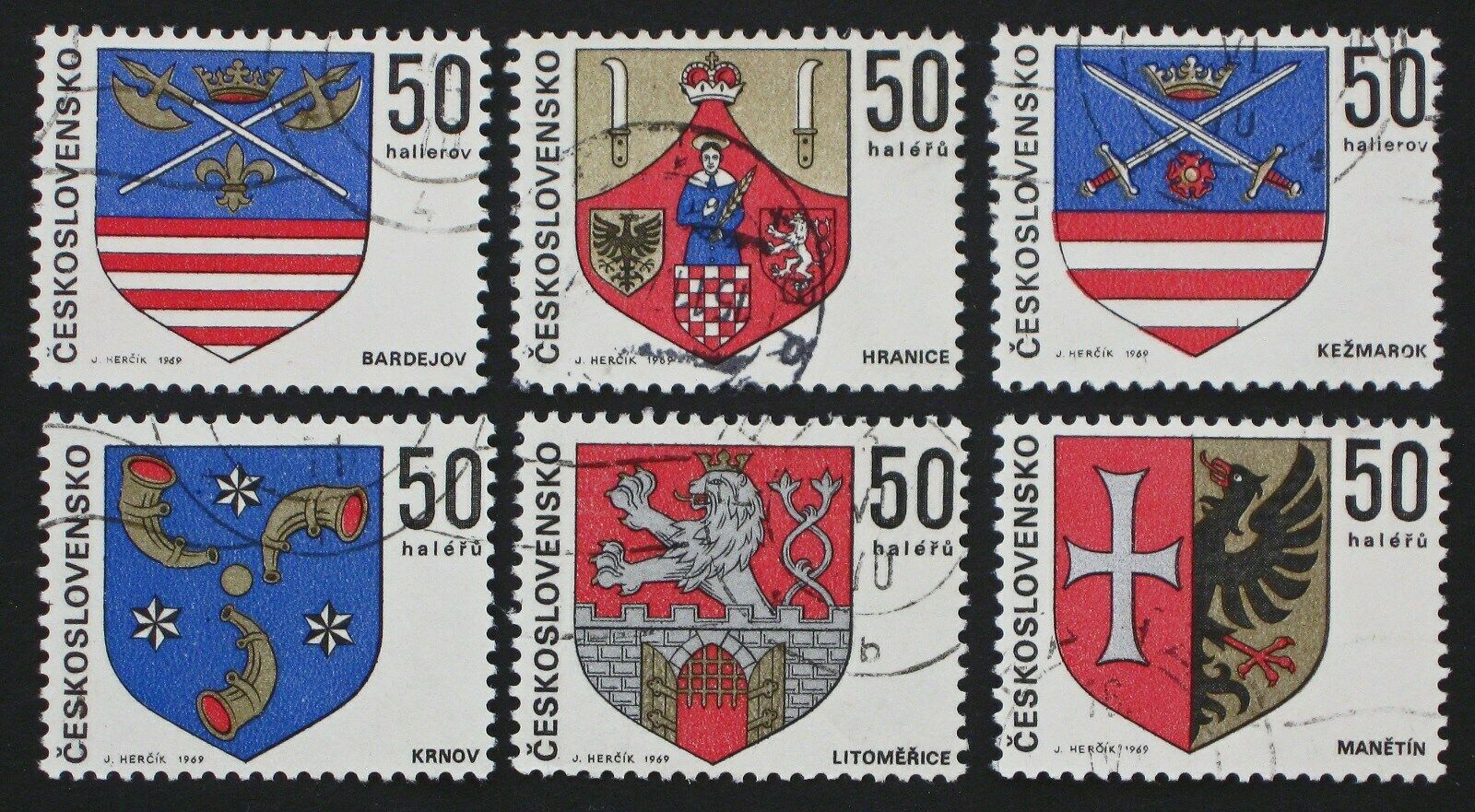 1969 Czechoslovakia 1652-1657 Used