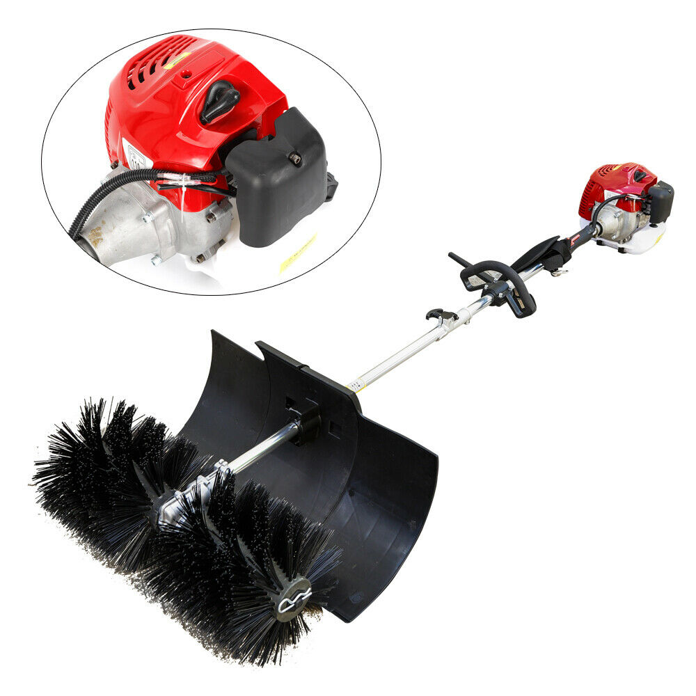 52cc Petrol Powered Sweeper Handheld Broom Lawn/artificial Grass/snow Cleaning