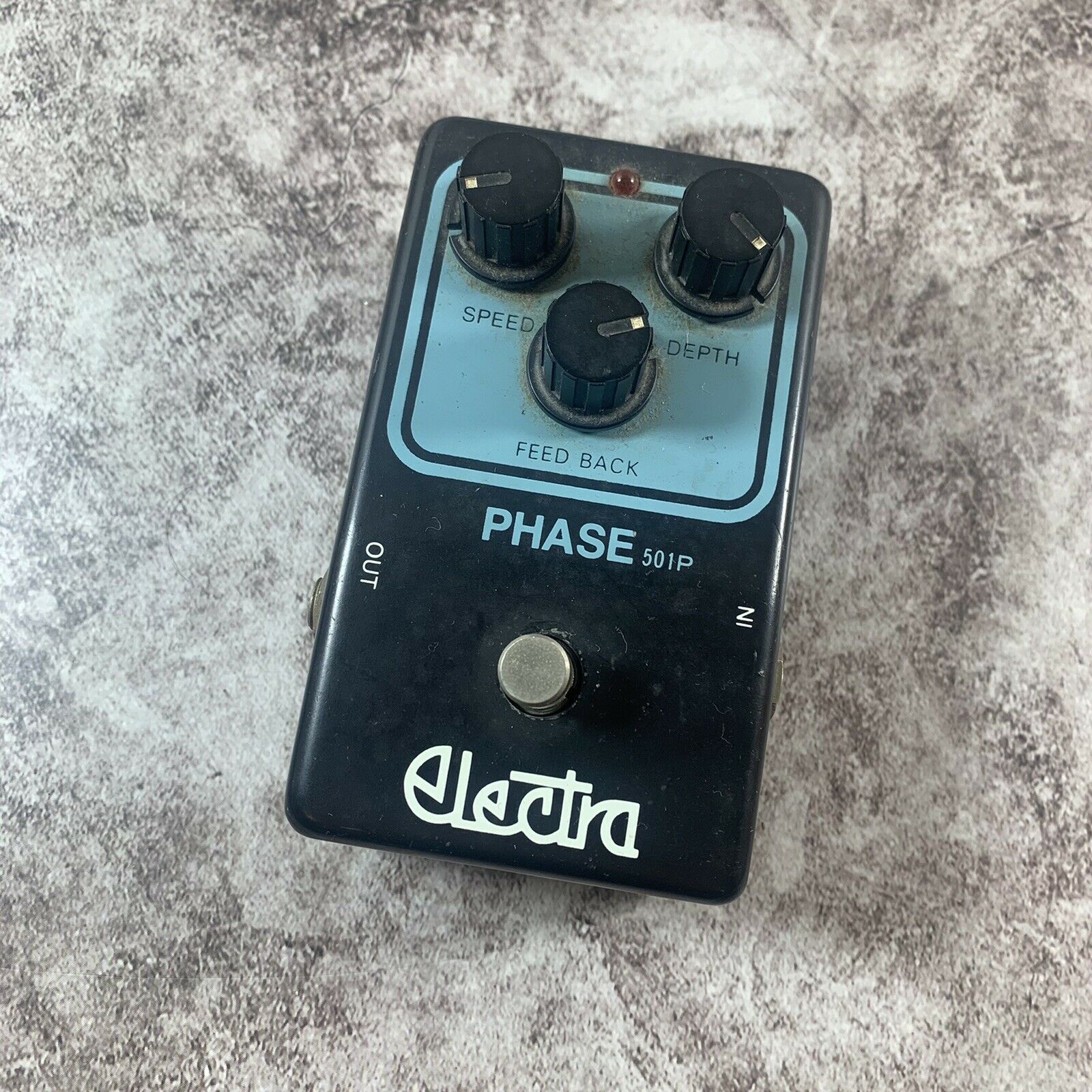 Vintage 70s Electra Phase 501p Phaser Guitar Effects Pedal Small Repair