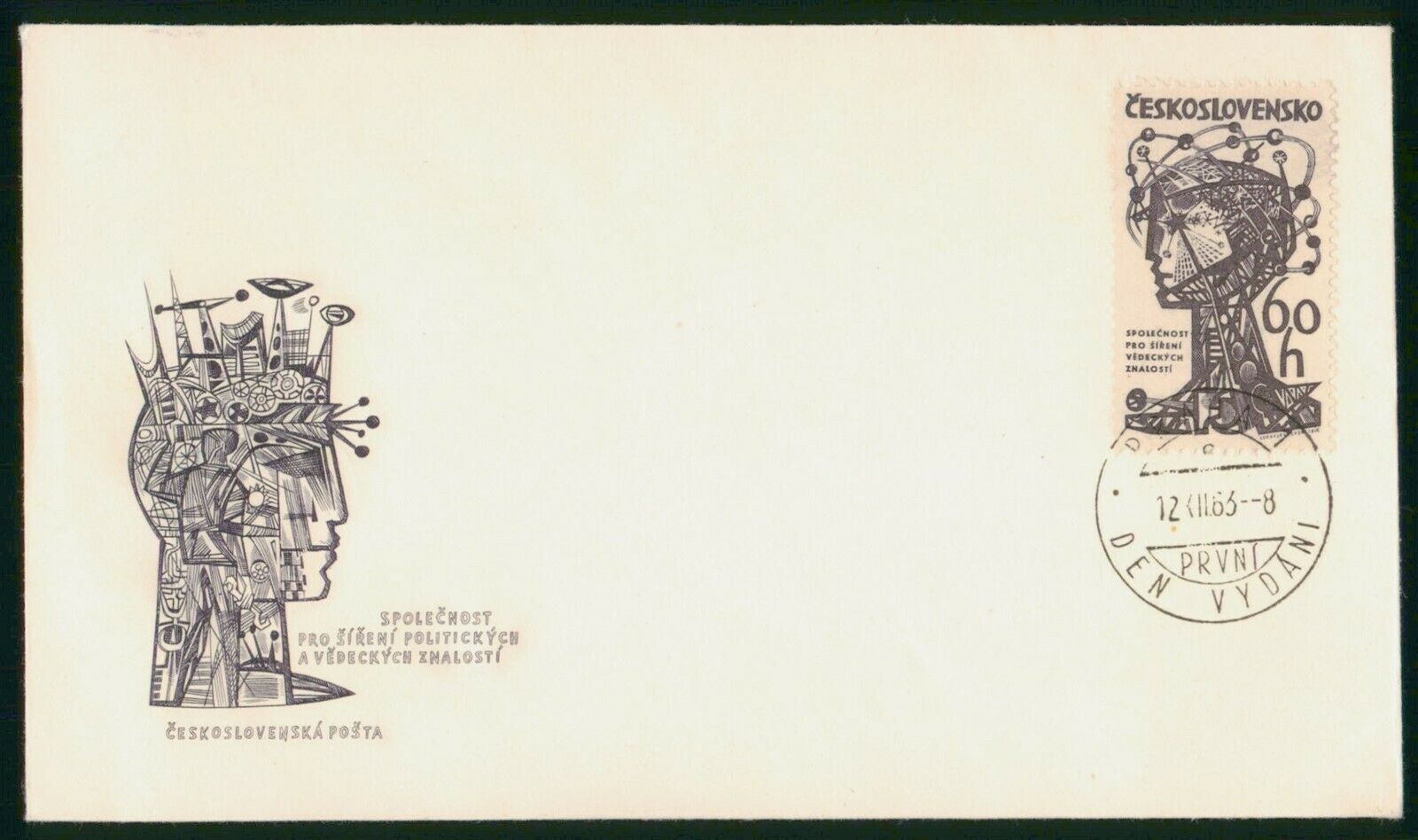Mayfairstamps Czechoslovakia 1963 Politickych Head 1963 First Day Cover Wwp29871