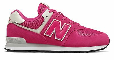 New Balance Kid's 574 Big Kids Female Shoes Pink with Off White