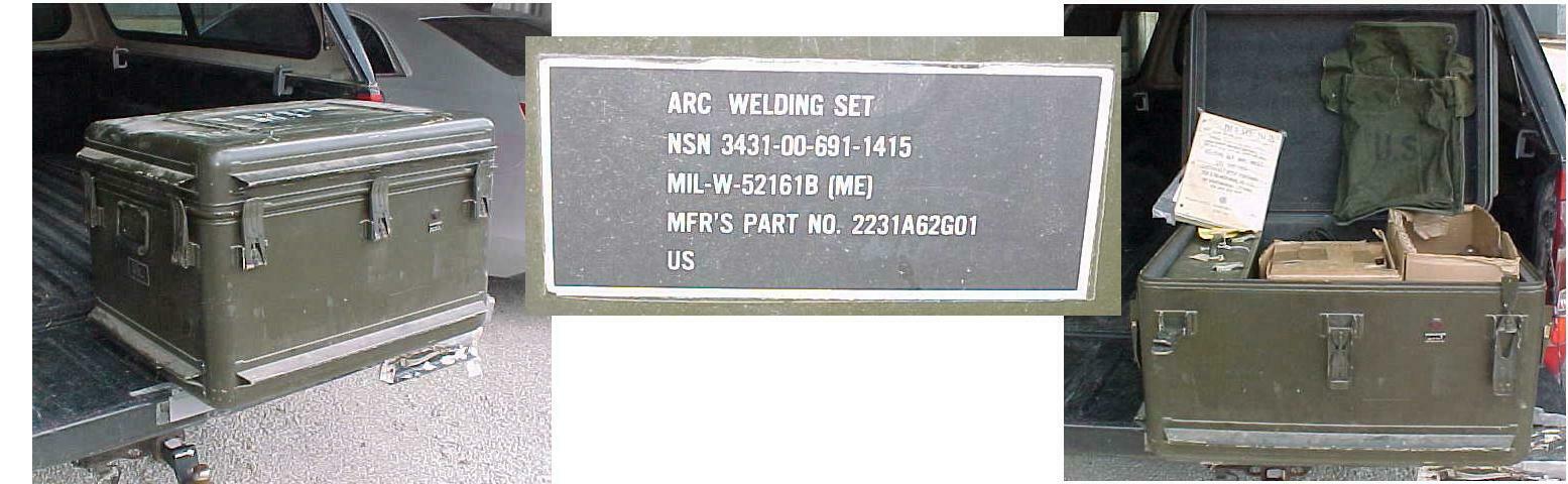 Free S&h 1960s Viet Nam Miget Army Arc Wire Welder Airco Complete W Case Mig