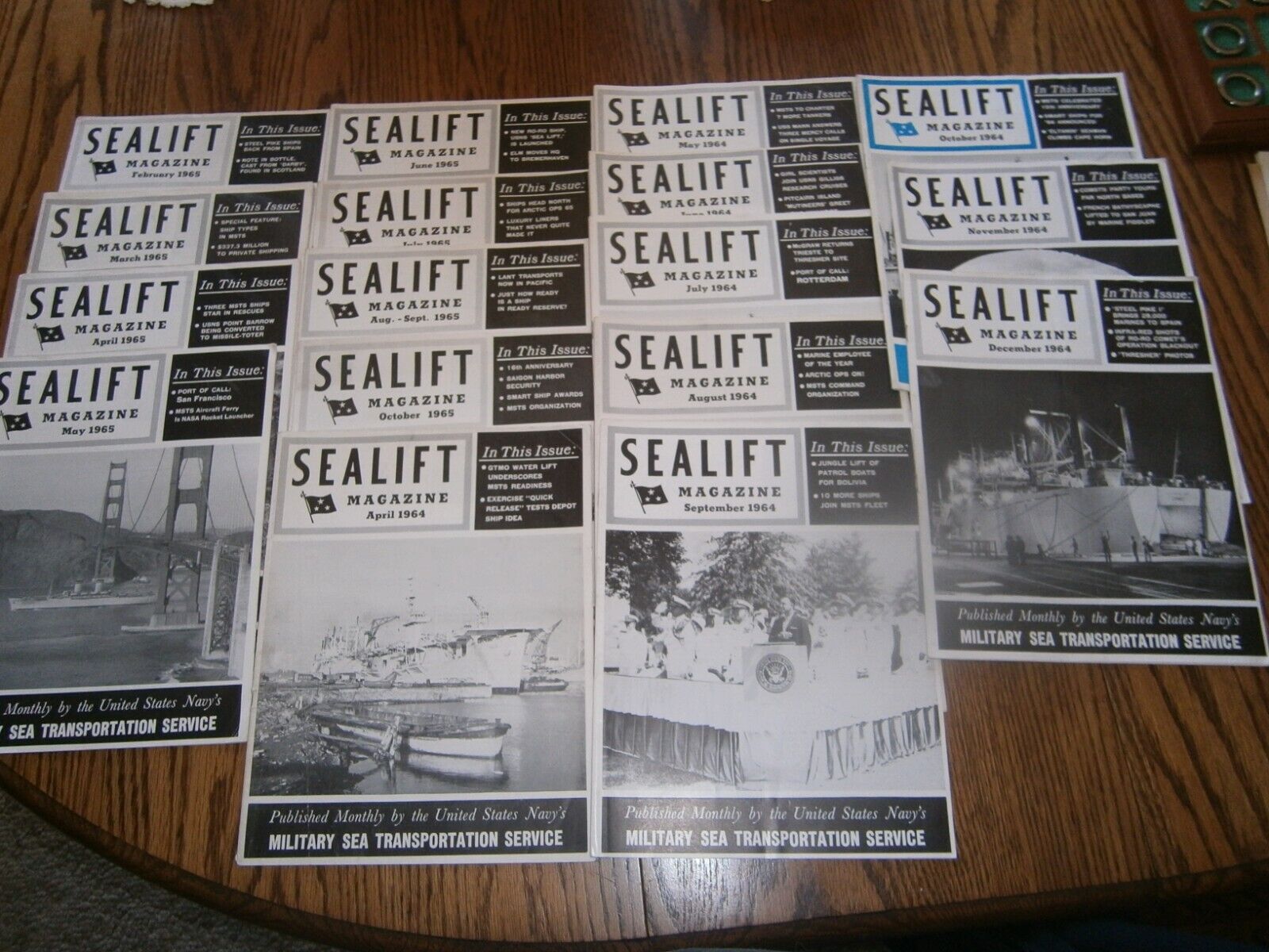 Lot Of 17 Sea Lift Issues United States Navy Military Sea Transport 1964 1965
