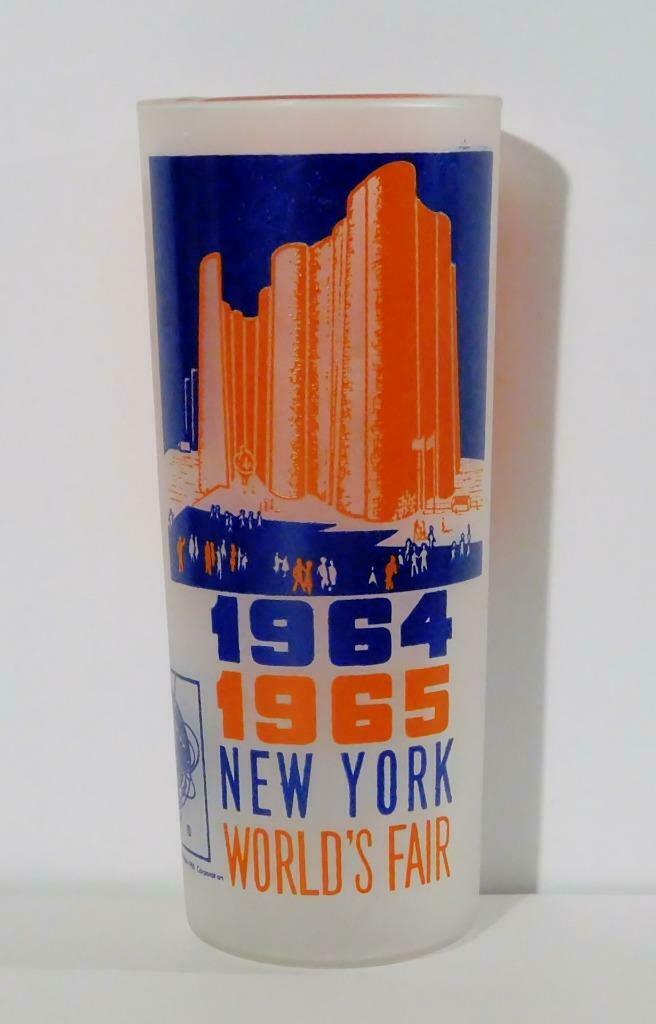 Vtg 1964-1965 New York World's Fair Tumbler / Drinking Glass ~ Hall Of Science