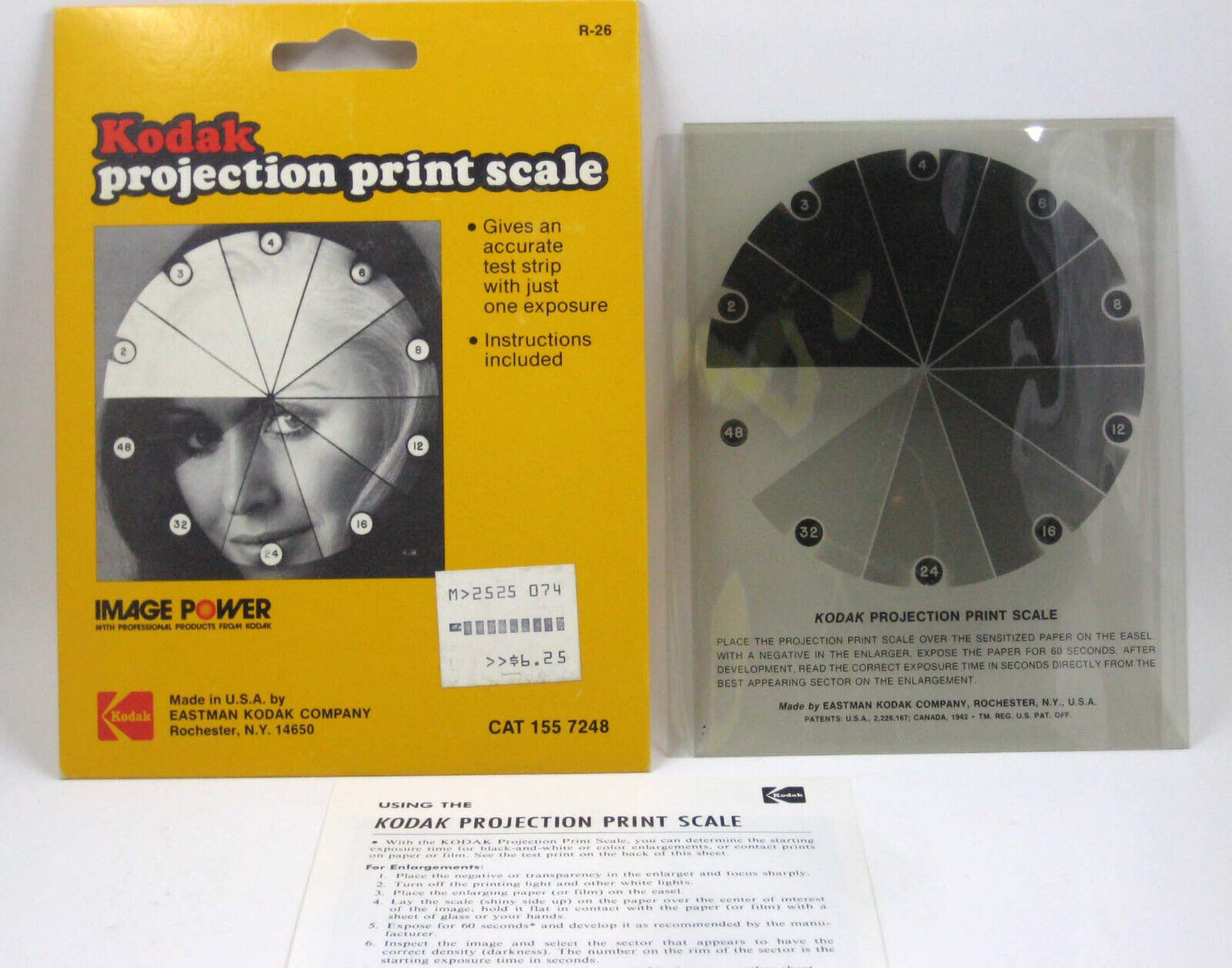 Vintage Kodak Projection Print Scale 155-7248 excellent condition