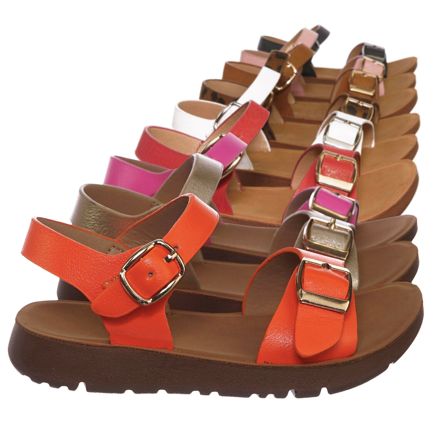 Reform9k Girl Comfort Flat Sandal -Children Little Kid Size Open Toe Summer Shoe
